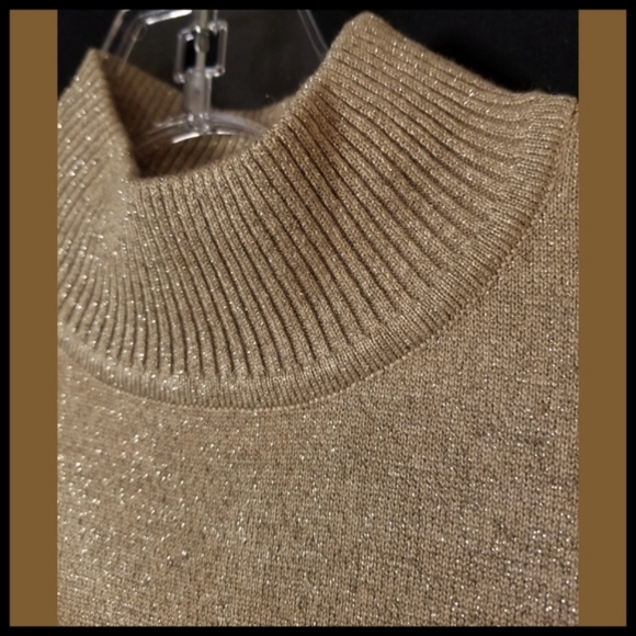 Cache*Gold Metallic Sweater - Picture 2 of 8